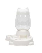 Distributeur eau et croquette blanc