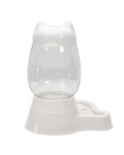 Distributeur eau et croquette blanc