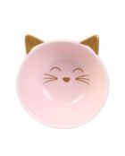 Coupelle Chat blanc/rose - 10.4x11x5x5 cm