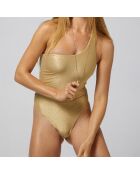 Maillot de bain 1 pièce Aria doré