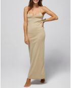 Robe longue Ava dorée