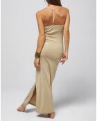 Robe longue Ava dorée