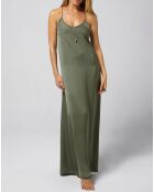 Langes Kleid Dora in Khakigrün