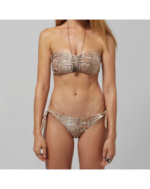 Bas de maillot de bain Julie marron