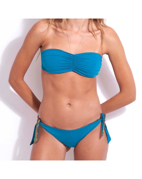 Türkisfarbenes Bikinioberteil Julie