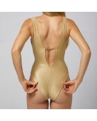 Maillot de bain 1 pièce Toni doré