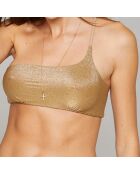 Goldenes Bikinioberteil Camil