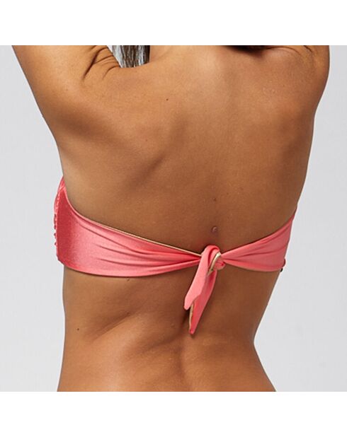 Haut de maillot de bain Julie rose