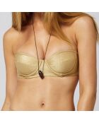 Haut de maillot de bain Kandi doré