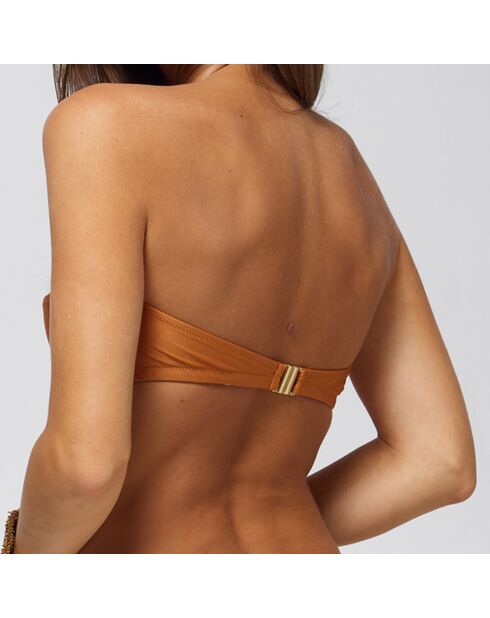 Bronzefarbenes Badeanzugoberteil Kandi