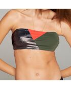 Haut de maillot de bain Laury orange fluo