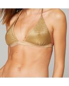 Badeanzug-Top Lisa in Beige/Gold