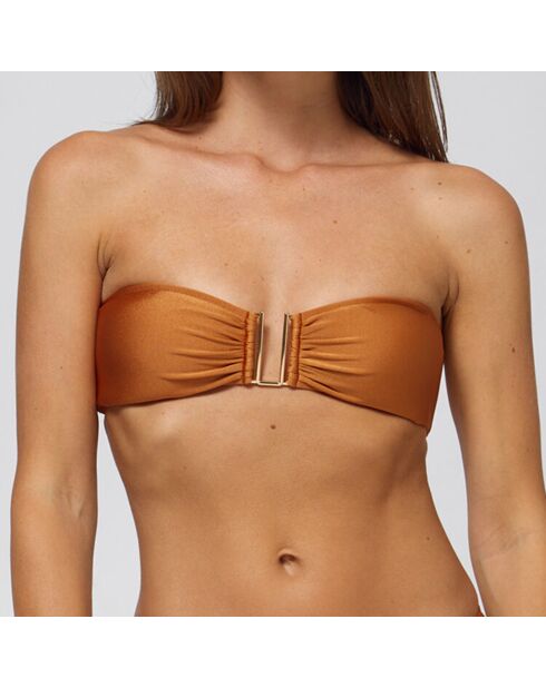 Haut de maillot de bain Shiraz bronze