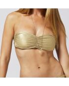 Haut de maillot de bain Julie doré