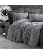 Parure housse de couette Sooty grise