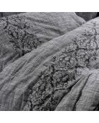 Parure housse de couette Sooty grise