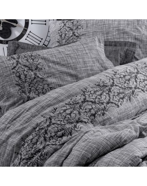 Parure housse de couette Sooty grise