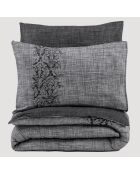 Parure housse de couette Sooty grise