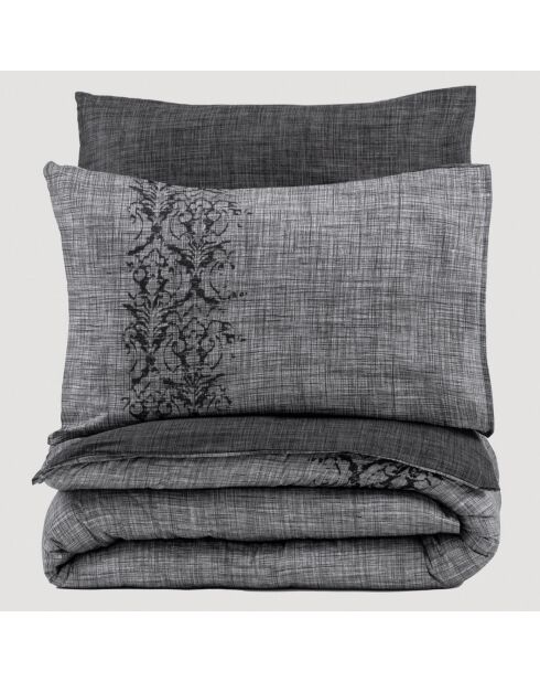 Parure housse de couette Sooty grise