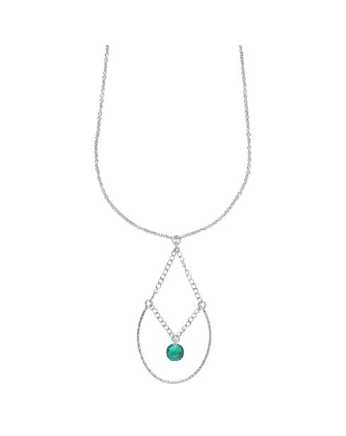 Collier en Argent & Cristal