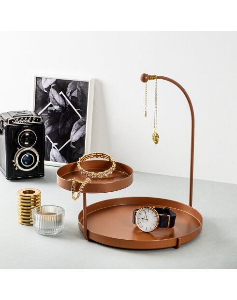 Accessoire décoratif en métal cuivre - 25x28x21