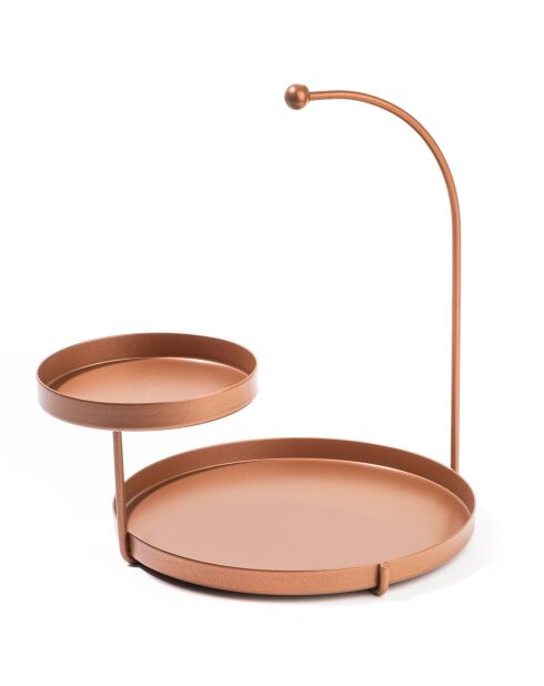 Accessoire décoratif en métal cuivre - 25x28x21