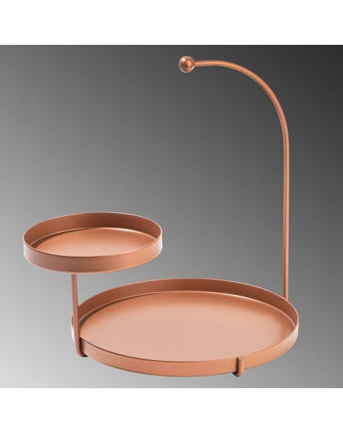 Accessoire décoratif en métal cuivre - 25x28x21