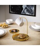 Accessoire décoratif en métal doré - 25x28x21