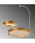 Accessoire décoratif en métal doré - 25x28x21