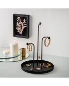 Accessoire décoratif en métal noir - D.20.5 cm