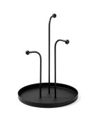 Accessoire décoratif en métal noir - D.20.5 cm