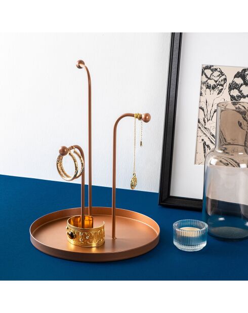 Accessoire décoratif en métal cuivre -  D.20.5 cm