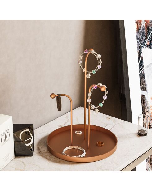 Accessoire décoratif en métal cuivre -  D.20.5 cm