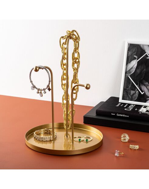 Accessoire décoratif en métal doré -  D.20.5 cm