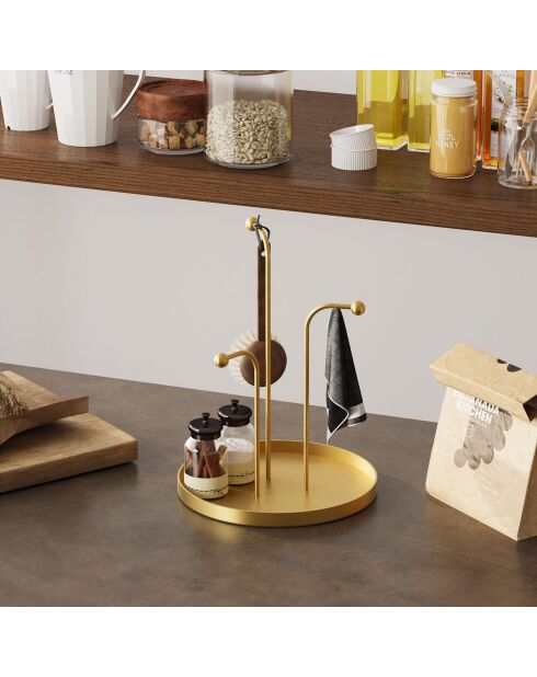 Accessoire décoratif en métal doré -  D.20.5 cm