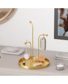 Accessoire décoratif en métal doré -  D.20.5 cm