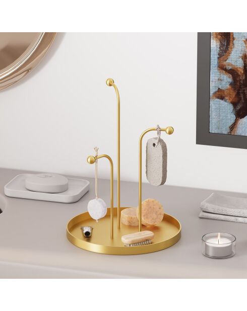 Accessoire décoratif en métal doré -  D.20.5 cm