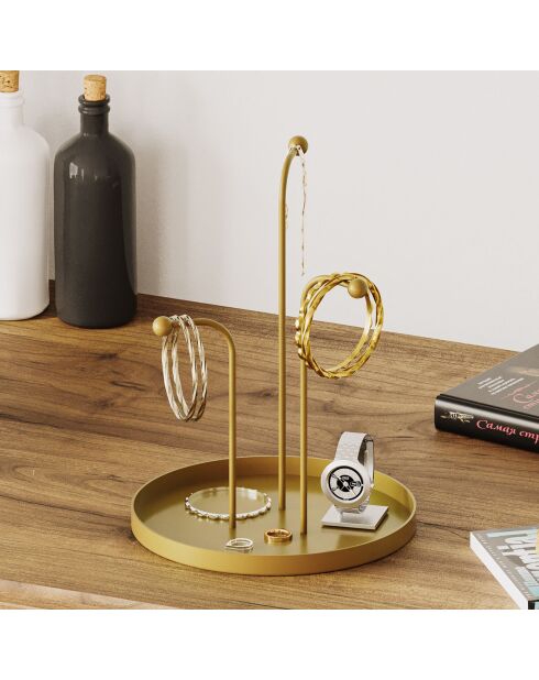 Accessoire décoratif en métal doré -  D.20.5 cm