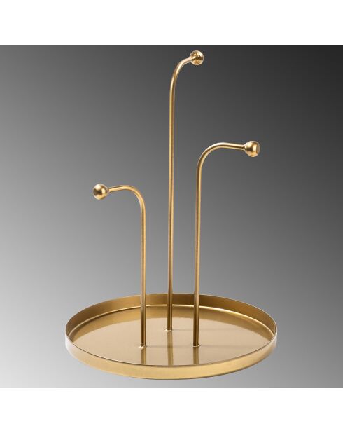 Accessoire décoratif en métal doré -  D.20.5 cm