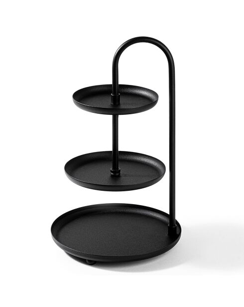 Accessoire décoratif en métal noir - D.20 cm