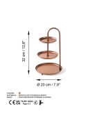 Accessoire décoratif en métal cuivre - D.20 cm