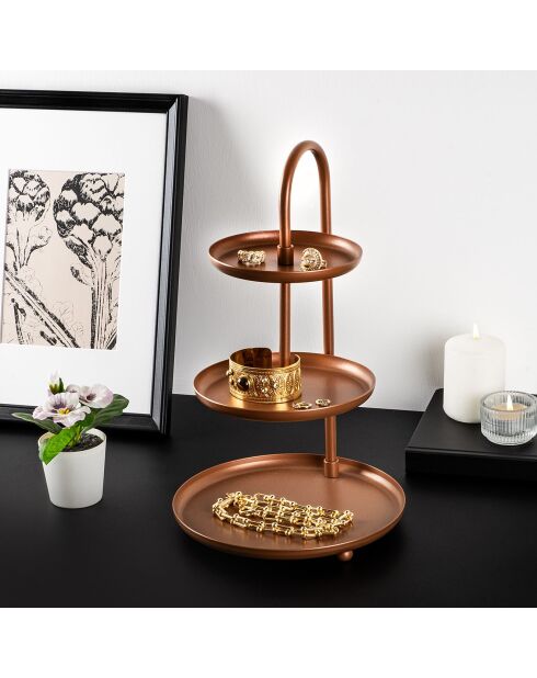 Accessoire décoratif en métal cuivre - D.20 cm