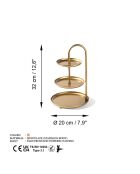 Accessoire décoratif en métal doré - D.20 cm