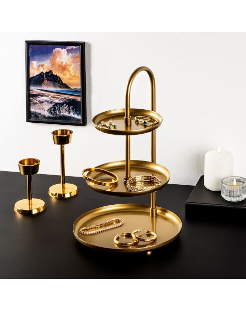 Accessoire décoratif en métal doré - D.20 cm