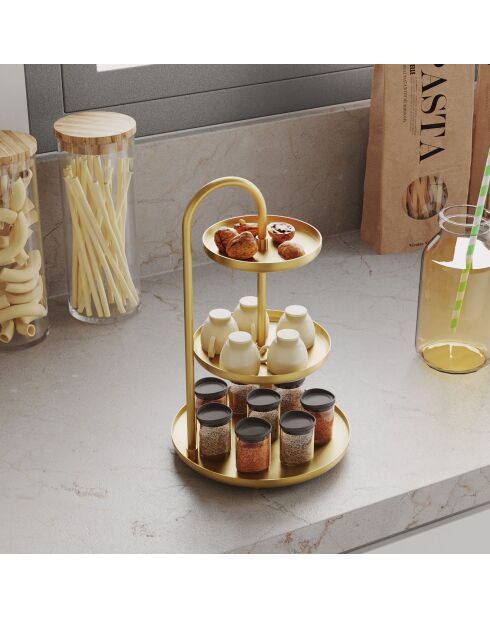 Accessoire décoratif en métal doré - D.20 cm