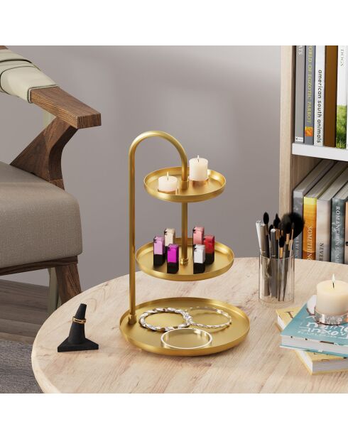 Accessoire décoratif en métal doré - D.20 cm