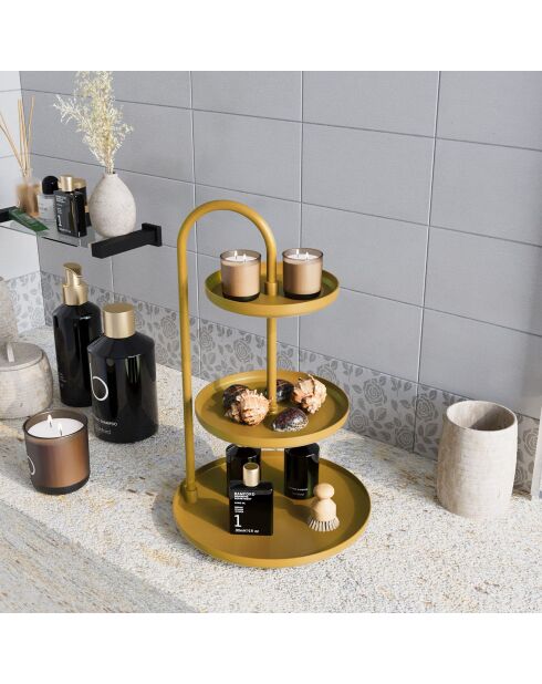 Accessoire décoratif en métal doré - D.20 cm