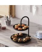 Accessoire décoratif en métal noir - D.20 cm