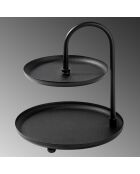 Accessoire décoratif en métal noir - D.20 cm