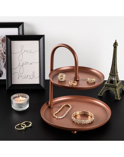 Accessoire décoratif en métal cuivre - D.20 cm